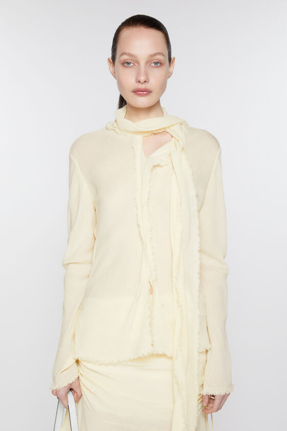 (image for) Eco-Conscious Crepe scarf blouse